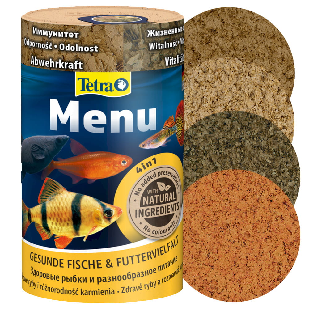 Tetra menu 100ml mix czterech pokarmów dla ryb